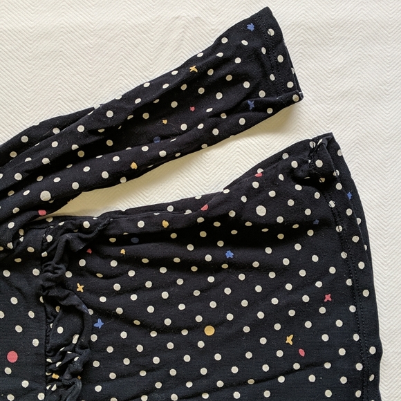 joe fresh soft polkadot long sleeve ruffle top 2T toddler girls - Picture 3 of 5